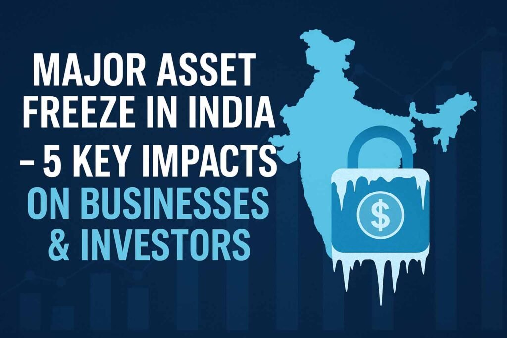 Major Asset Freeze in India – 5 Shocking Impacts on Businesses & Investors